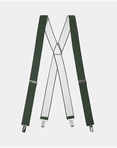 Buckle - Australian Made Plain X Back Braces. 35mm width.