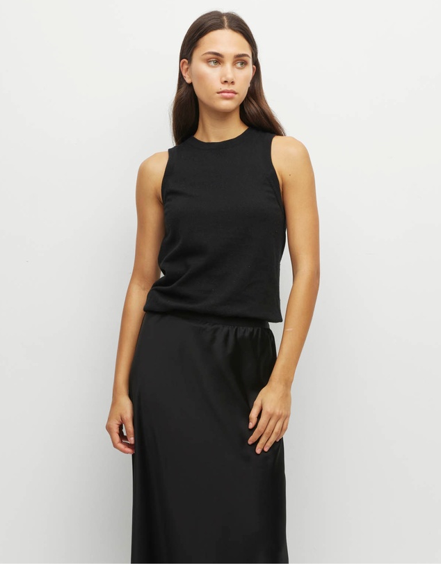 JH Lounge - JHL Luxe Tank (Luxe Cotton Cashmere) Black