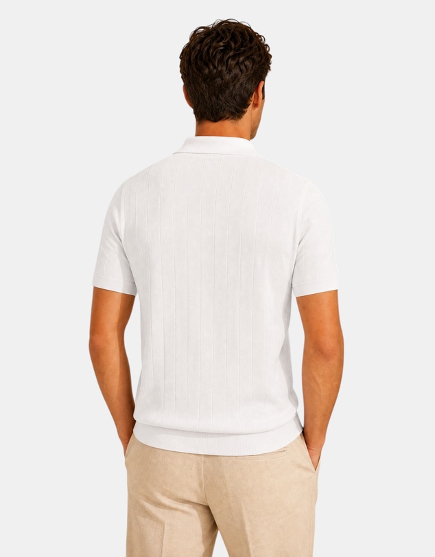 Henry Bucks - MCKINNON & CO Textured Knit WHITE *Online Only