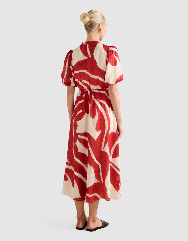 Forever New - Sophie Puff Sleeves Midi Dress