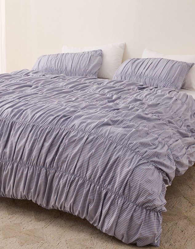 Sheet Society - Sofia Ruched Cotton Quilt Cover Set