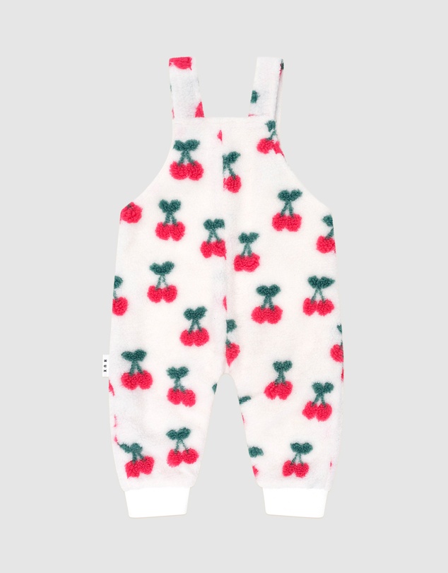 Huxbaby - Very Cherry Sherpa Overalls - Babies-Kids