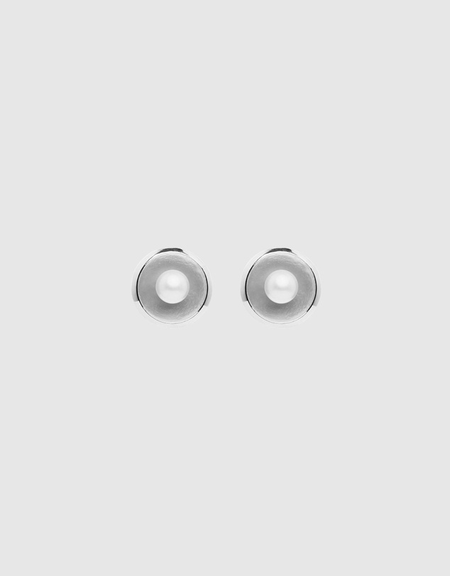 Najo - Capri Silver and Pearl Earrings