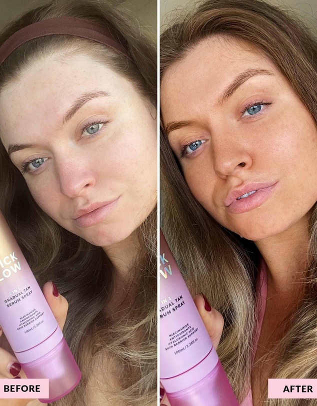 The Quick Flick - Quick Glow 2 in 1 Gradual Tan Serum Spray