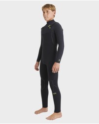 Billabong - Boys 8 to 16 4/3mm Furnace Natural Chest Zip Steamer Wetsuit
