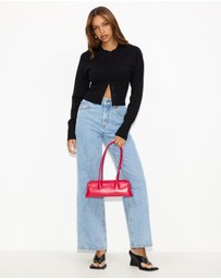 Dazie - Mira Cinched Waist Button Up Cardigan