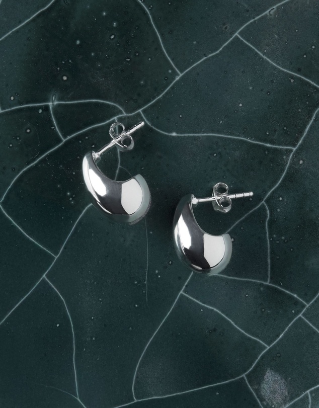 Najo - Baby Umbra Silver Earrings