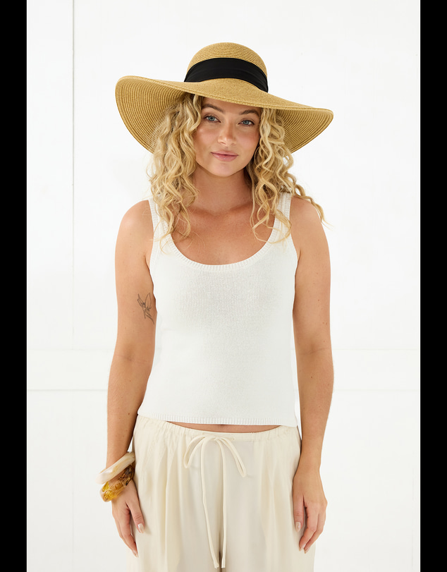 Morgan & Taylor - Adele Floppy Hat in Black