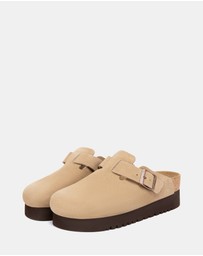 EVERAU - Australian Shepherd Ugg Berrin Platform Cow Suede Upper Loafer Oxfords Flats