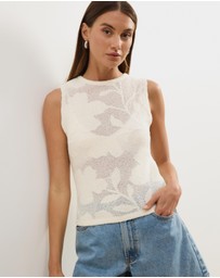 Atmos&Here - Intarsia Knit Tank