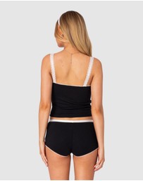 EDIKTED - Mariana Pointelle Tank Top
