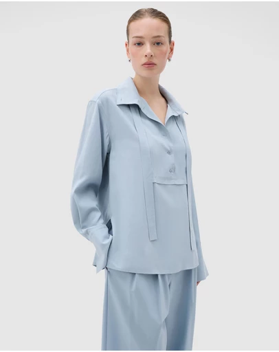 Oroton - Half Placket Button Shirt