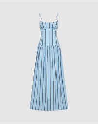 Shona Joy - Saxon Panelled Bustier Maxi Dress