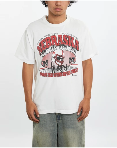 Vintage by The Real Deal - Pre Loved - 1995 NCAA University of Nebraska Huskers Tee