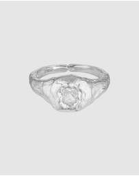 HOUSE OF SLANI - Silver Textured Willow Ring