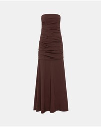 St. Agni - Gathered Strapless Longline Dress