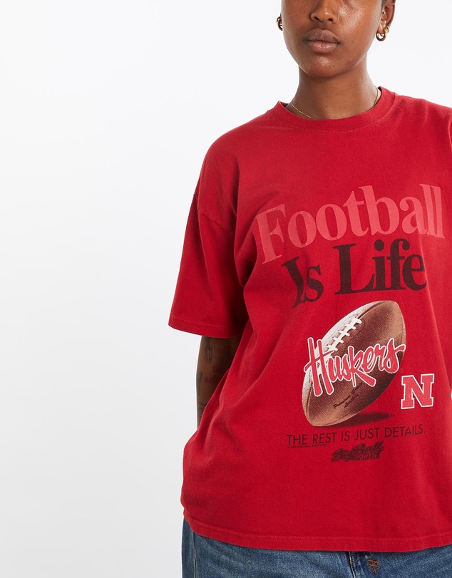 Vintage by The Real Deal - Pre Loved - Vintage 90s NCAA University of Nebraska Huskers Tee