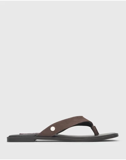Betts - Sophia Leather Thong Sandals