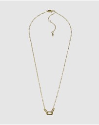 Fossil - Heritage Gold Tone Pendant Necklace