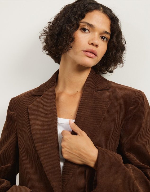 Atmos&Here - Annabel Oversized Corduroy Blazer