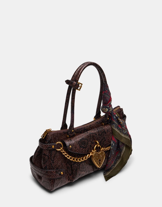 Steve Madden - BSavanah Brown Multi Satchel Bag