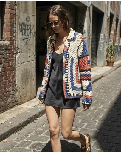 THE TALES - Hand Knitted Crochet Cardigan