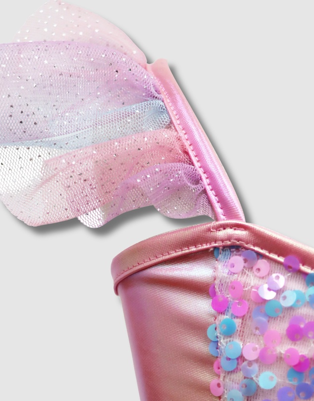 Pink Poppy - Mermaid Sparkle Dress With Tail