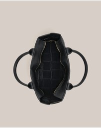 VESTIRSI - Margot XL Black Woven Tote