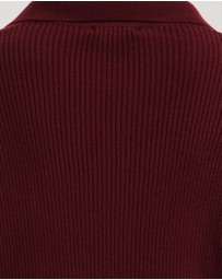Atmos&Here Curvy - Eden Rib Collar Knit Jumper