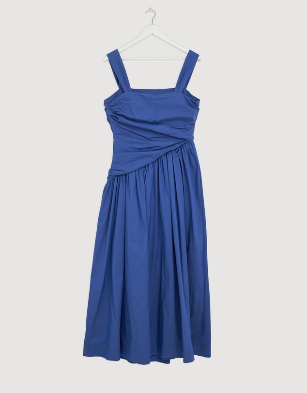 Revibe - Repaired AERE Kylara Ruched Midi Dress - AU 14