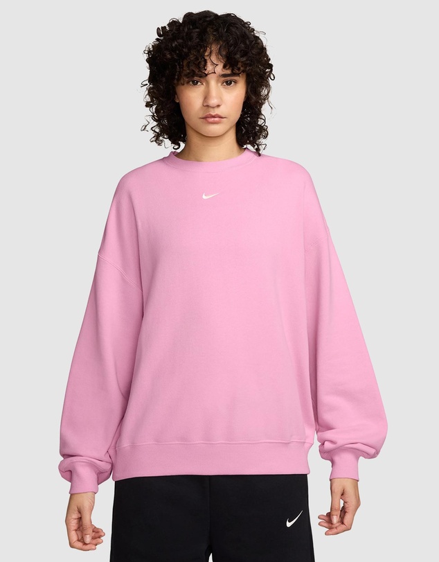Nike - Studio Fleece Lightweight Oversized Crew-Neck Sweatshirt