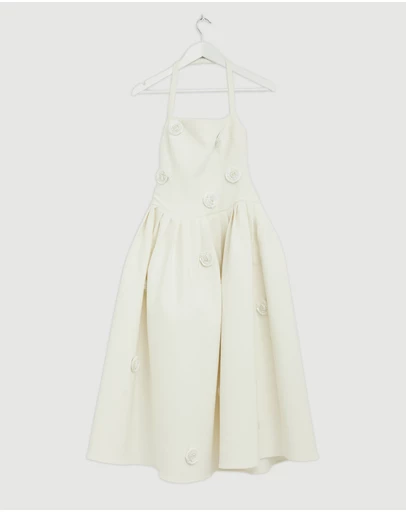 Revibe - Repaired BY JOHNNY. Anita Spot Halter Dress - AU 8