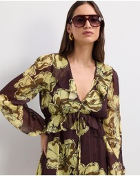 The Fated - Kyla Printed Mini Dress