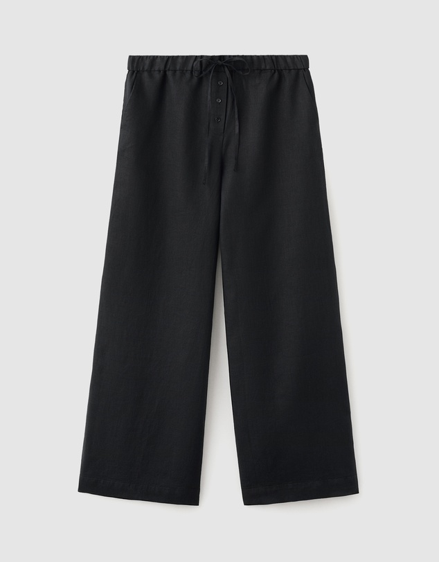 M.N.G - Linen Trousers with Buttons