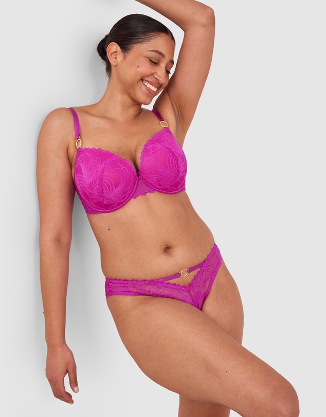 Bras N Things - Gia Brazilian Knicker - Purple