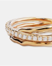 By Charlotte - Entwined Hearts Statement Ring