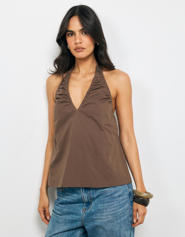 AERE - Lottie V-Neck Top