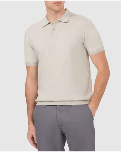 Van Heusen - Cotton Silk Knitted Polo