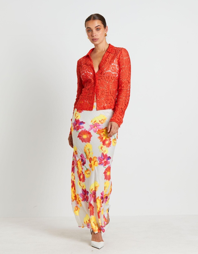 Studio - Pip Sheer Lace Long Sleeve Shirt