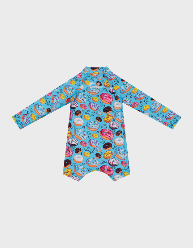 Budgy Smuggler - Kids Onesie Swim Bundle in Donuts UPF 50+