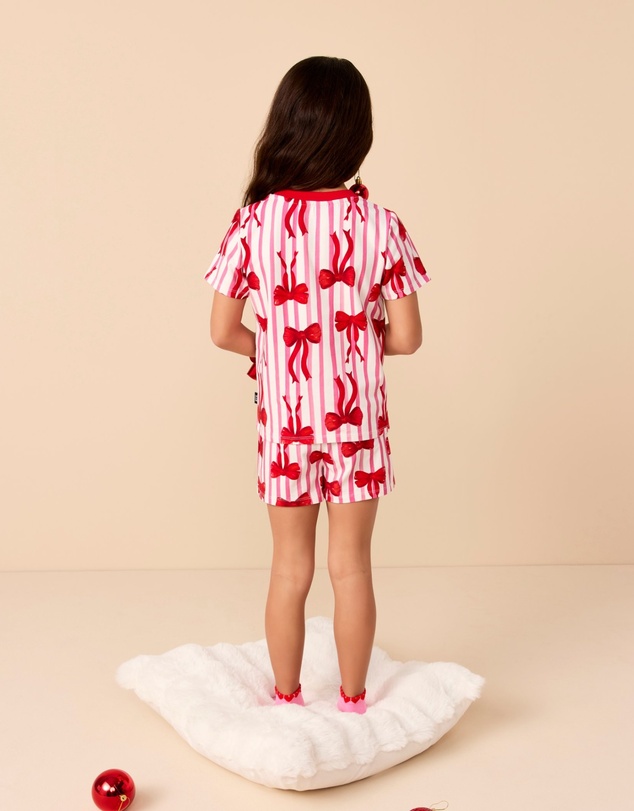 Rock Your Kid - Signature PJ Set in Pink Clay Stripe