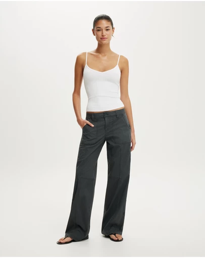 Cotton On - Lexi Low Rise Utility Pants