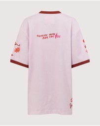 SMWR. by The Somewhere Co - Libra Astrology Oversized Tee