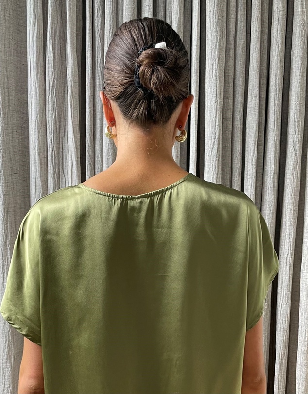 SILK MAGNOLIA - 100% Silk T-shirt