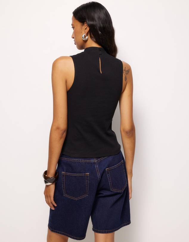 AERE - High Neck Rib Tank