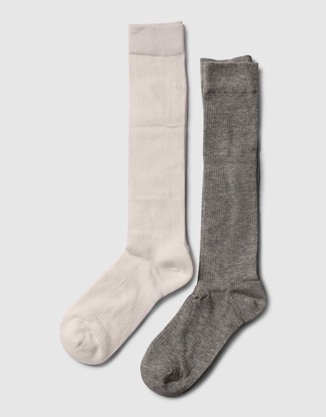 Belle & Bloom - Midnights 2 Pack Socks - White/ Grey