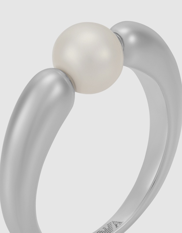 Emporio Armani - Silver tone Focal Ring EGS3257040