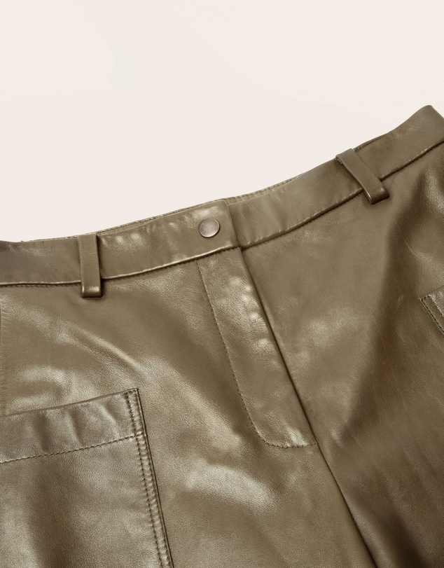 IDA+S - Greer Lambskin Wide-Leg Trousers