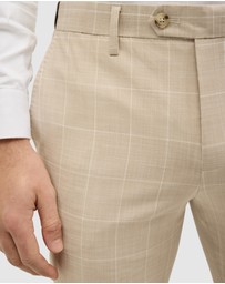 Politix - Windowpane Check Tailored Pant