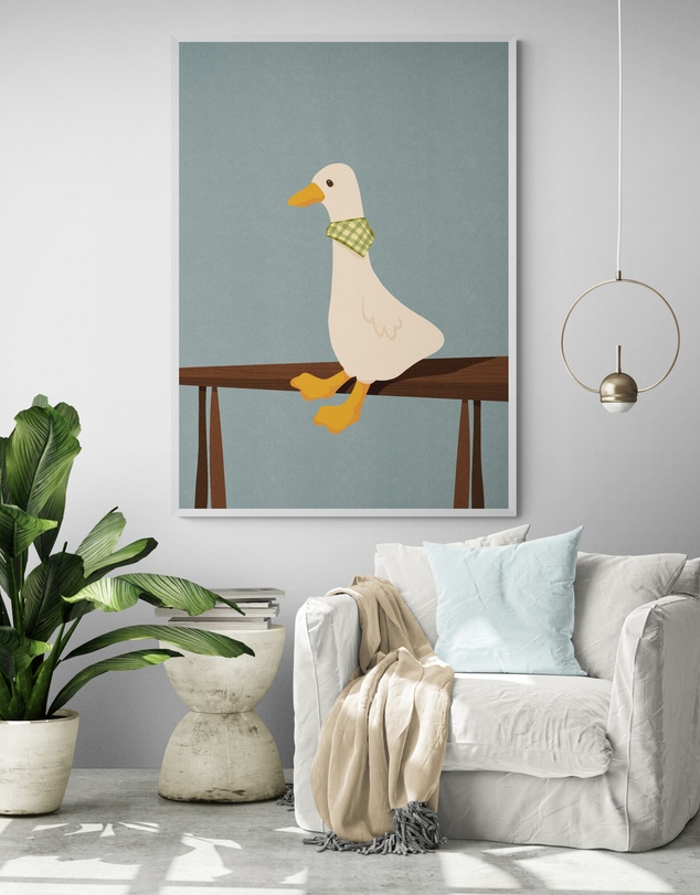 Inka Arthouse - Charming Goose Art Print